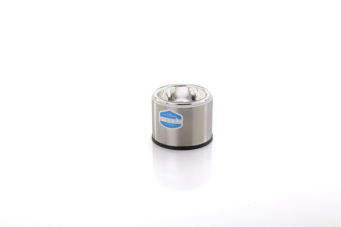 SS138sh 1 litre Stainless Steel Dilvac Dewar Flask(shallow form, no handle or lid)