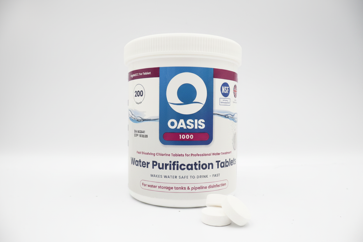 Oasis 1000 Water Purification Tablets- 200 Tablets per Tub