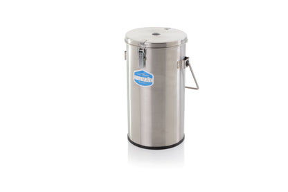 SS333 4.5 litre Stainless Steel Dilvac Dewar Flask(with clamp lid attachment, vent and handle)