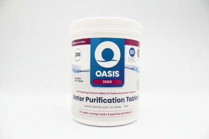 Oasis 1000 Water Purification Tablets- 200 Tablets per Tub