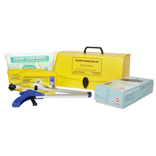 Sharps handling and disposal kit